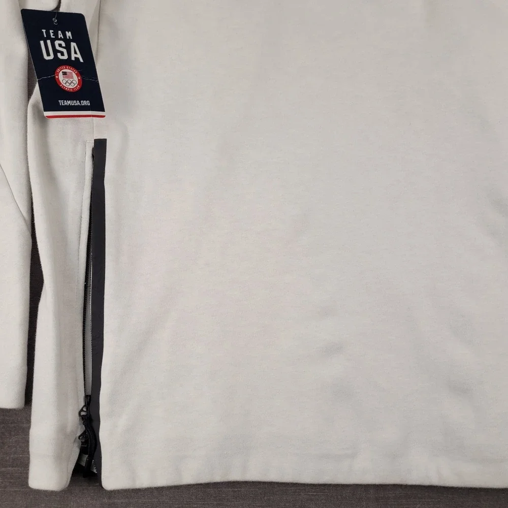 Nike Tech Pack Olympic Team USA Hoodie Pullover Jacket White Womens XL New Flaws - Picture 14 of 16